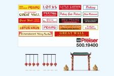 Preiser 19400 - H0 - Zubehörset China Restaurant